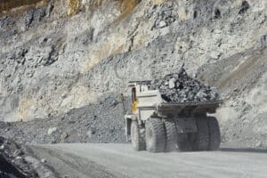 Massive truck hauling rock in a quarry 2026 01 11 09 54 10 utc